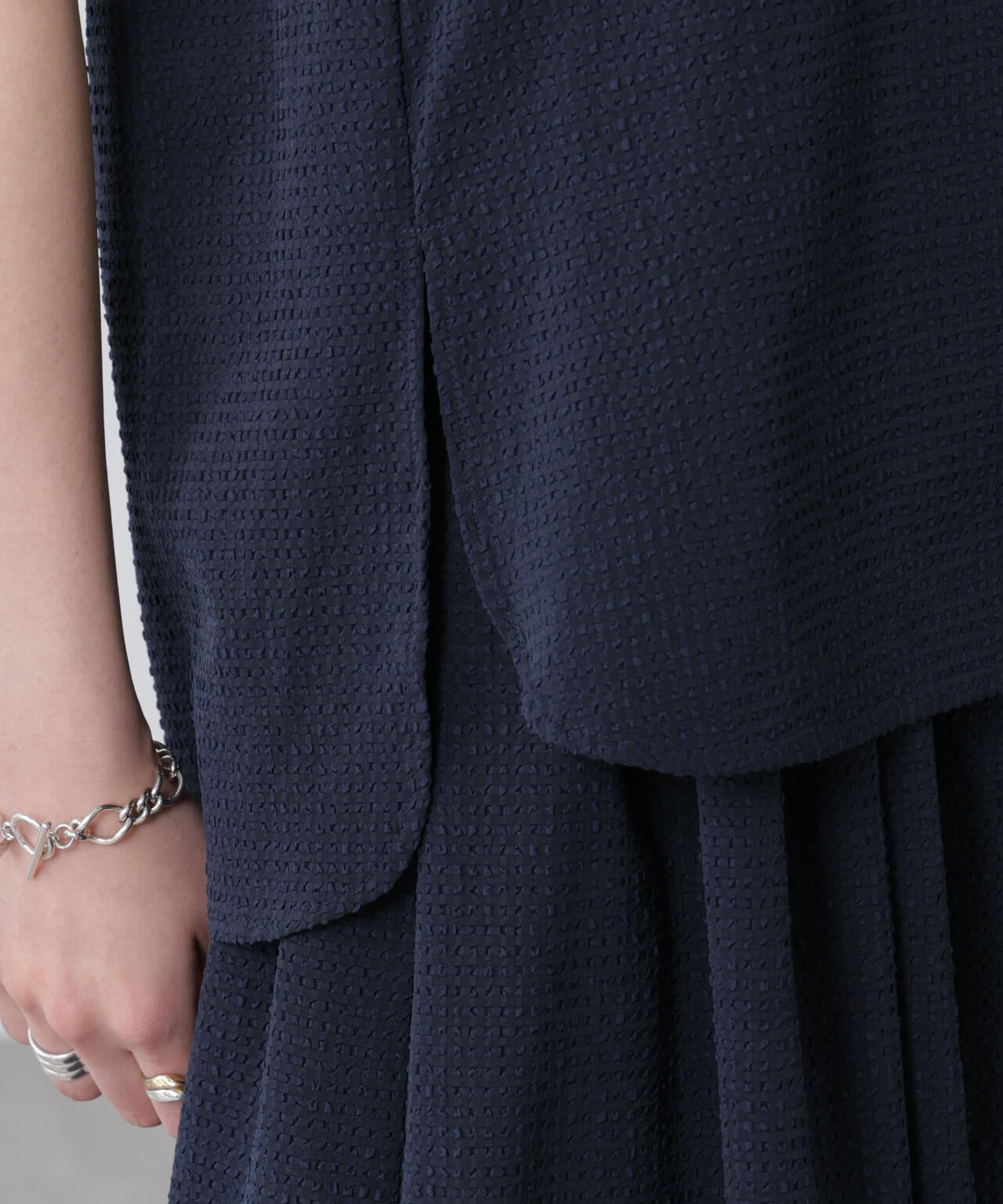 サッカーブラウス×スカートセットアップ