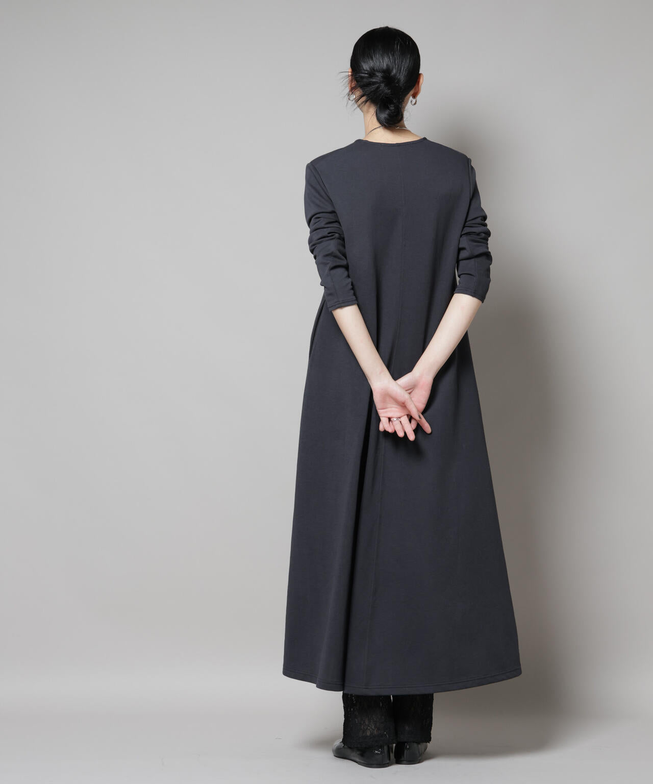 ライトコットンダンボールフレアワンピース