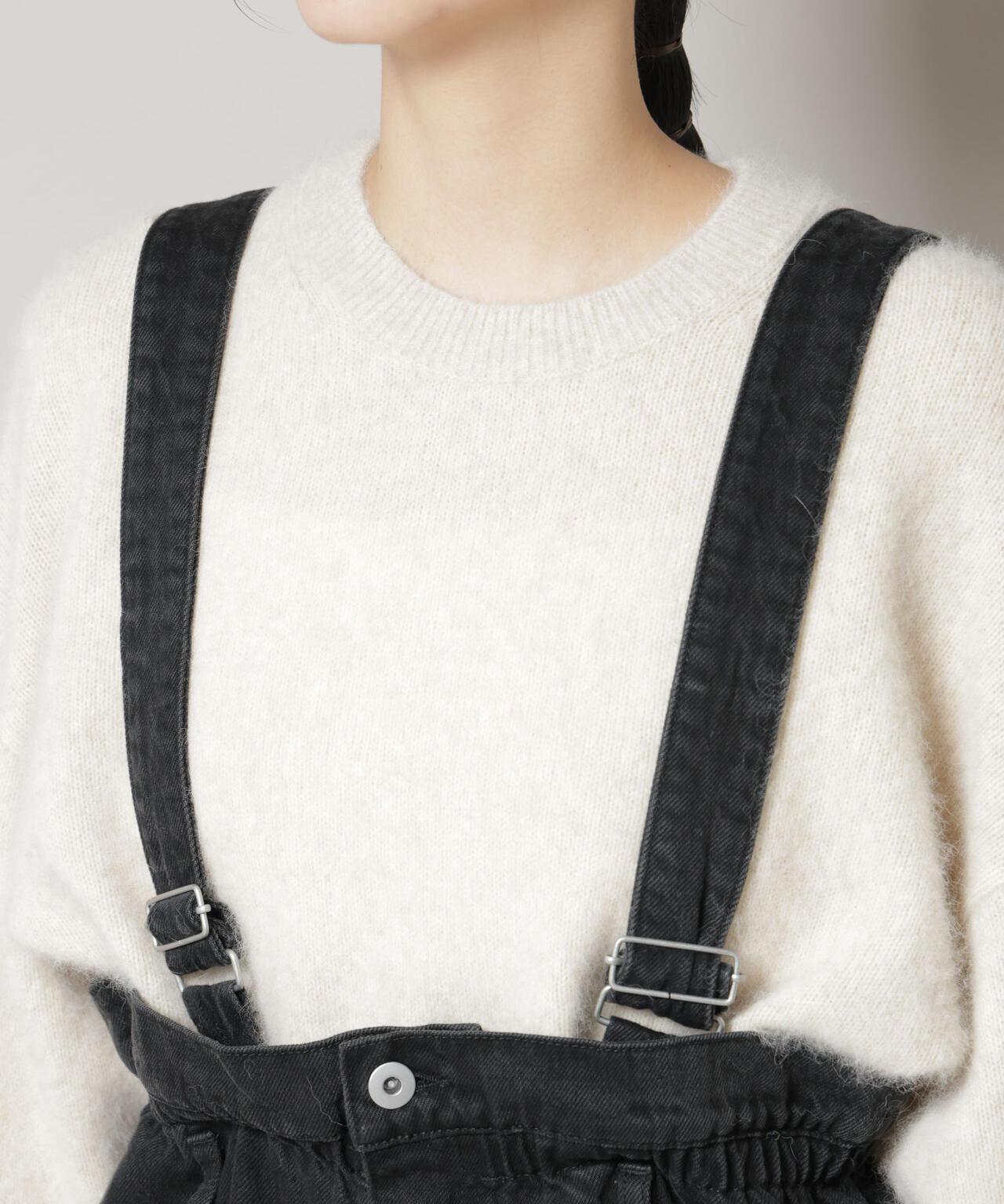 コットンワイドサロペット