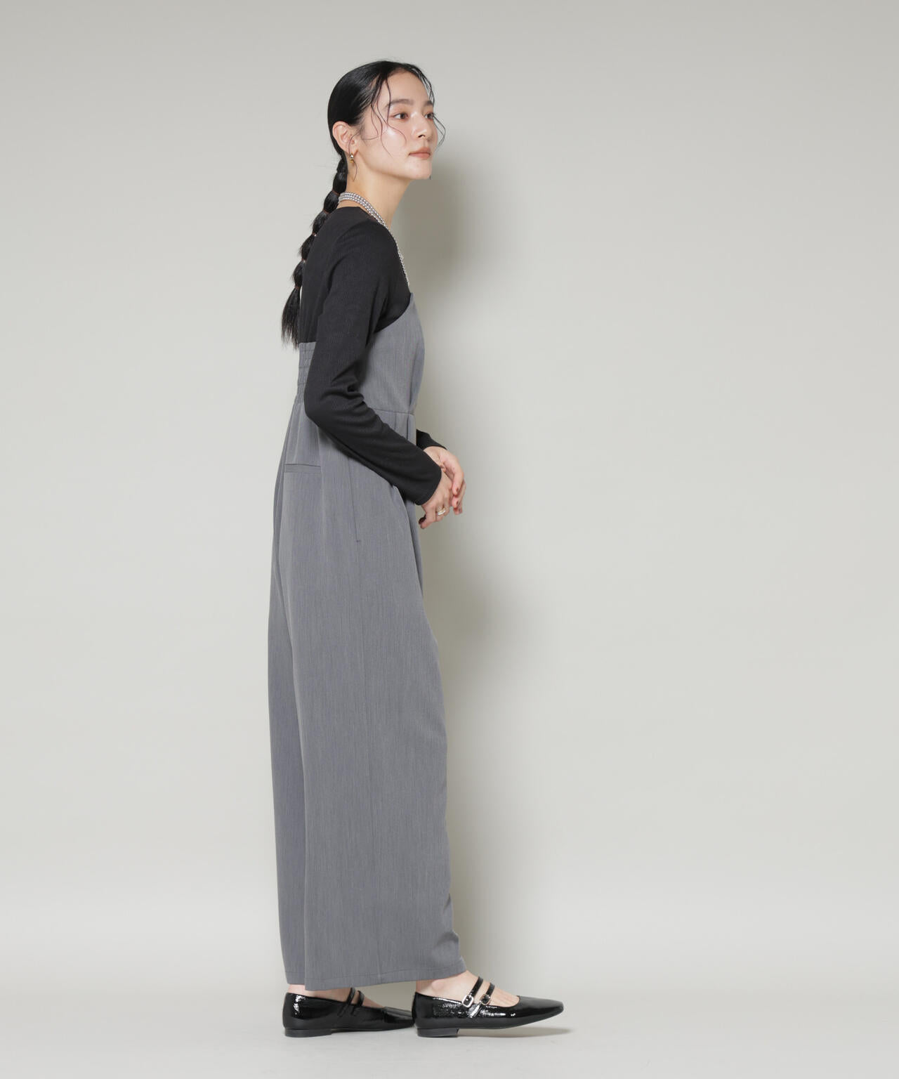 リブトップドッキングスーチングオールインワン