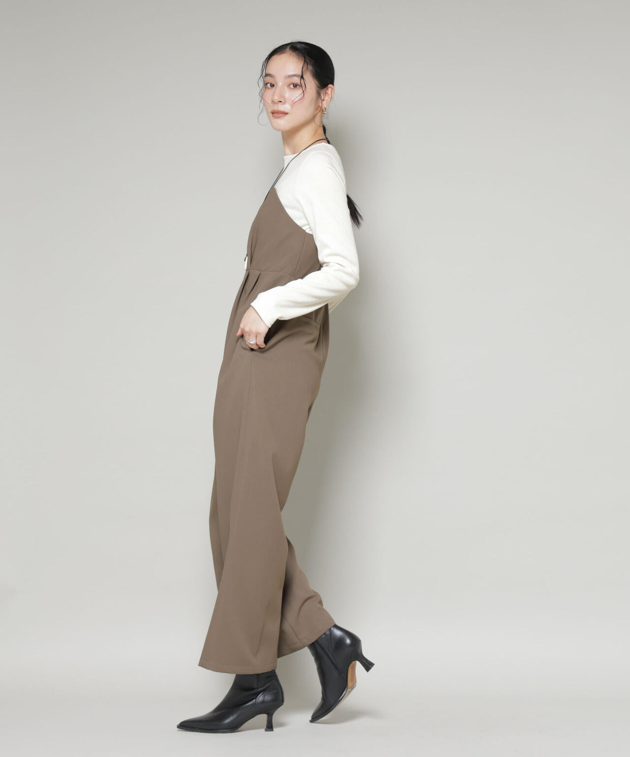 リブトップドッキングスーチングオールインワン