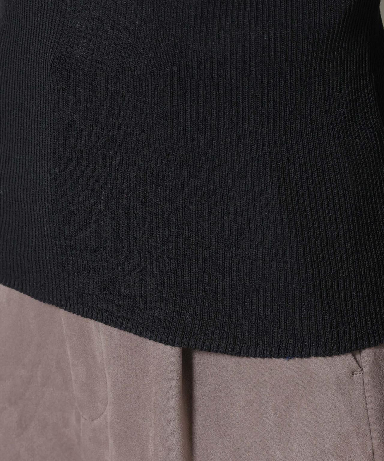 ツイードIラインワンピース×シアーリブニットセット