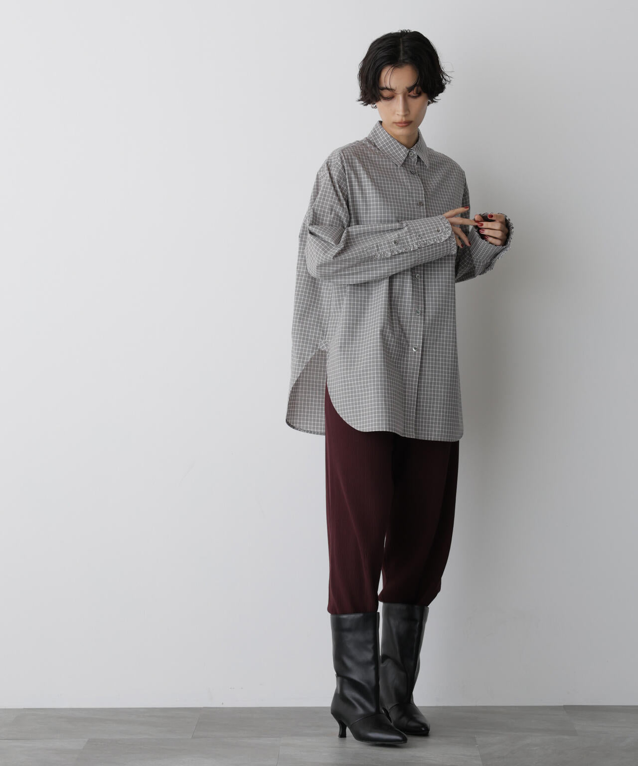 「STEVELOUR」モダンプレッピーシャツ