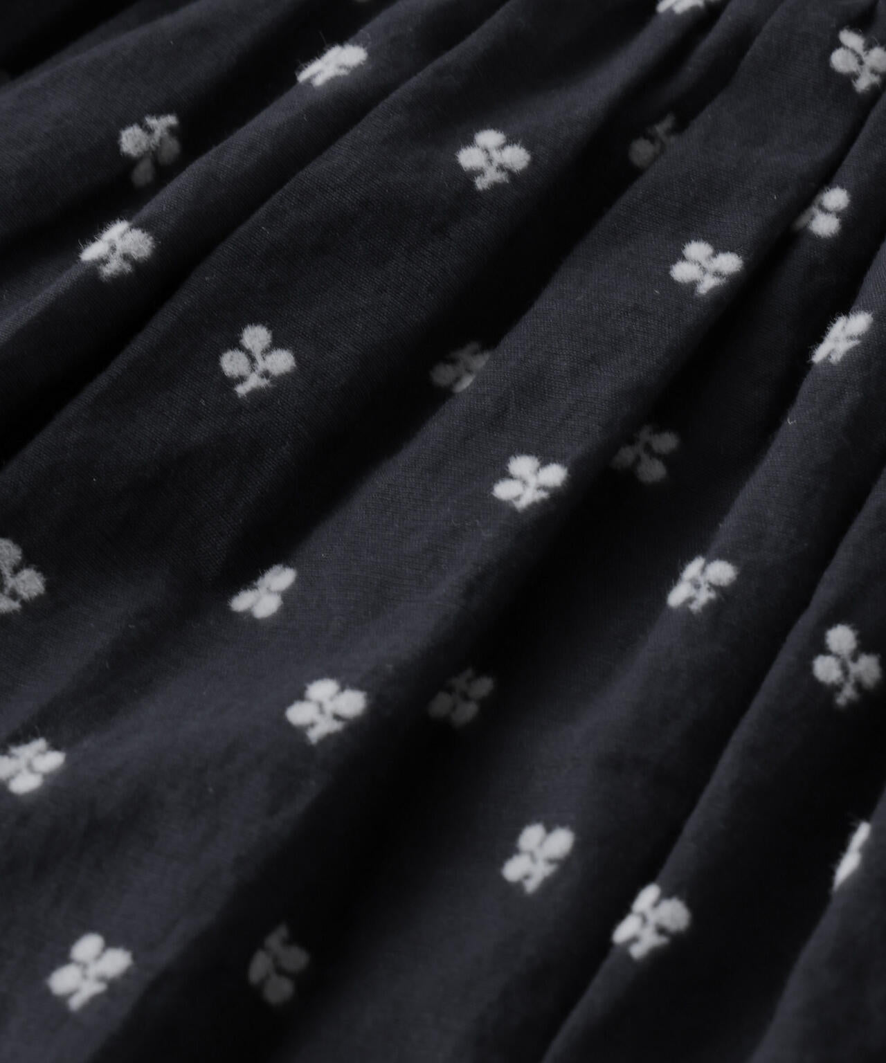 made in india コットンフロッキーフラワーブラウス