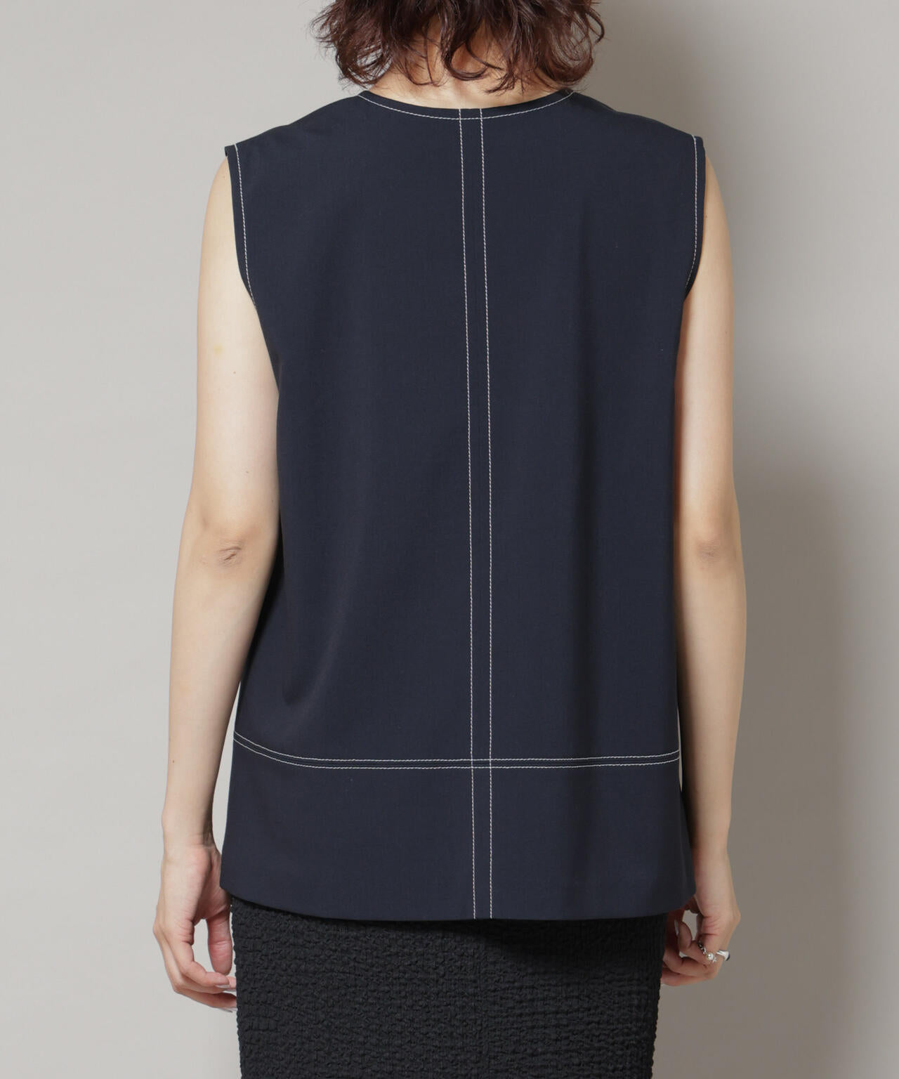 ドライウェザーストレッチバイカラーステッチベスト(セットアップ可)