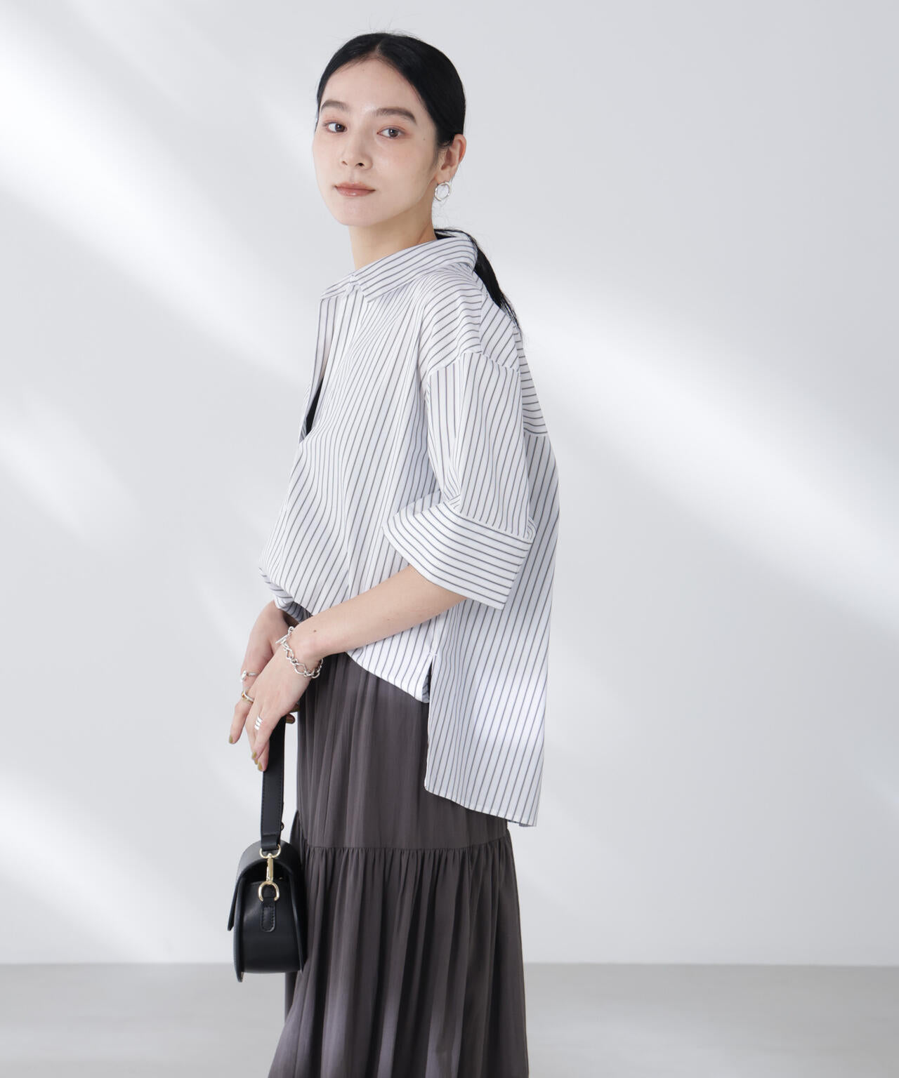 ワイドスリーブスキッパーシャツ