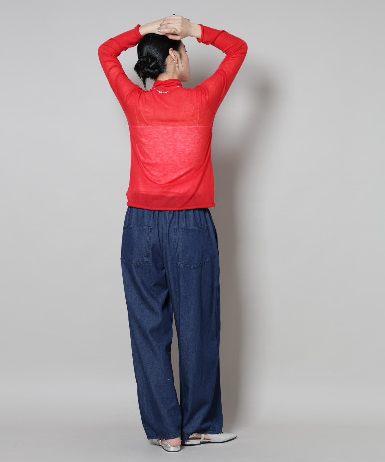 スイビウールタートルネックニットプルオーバー