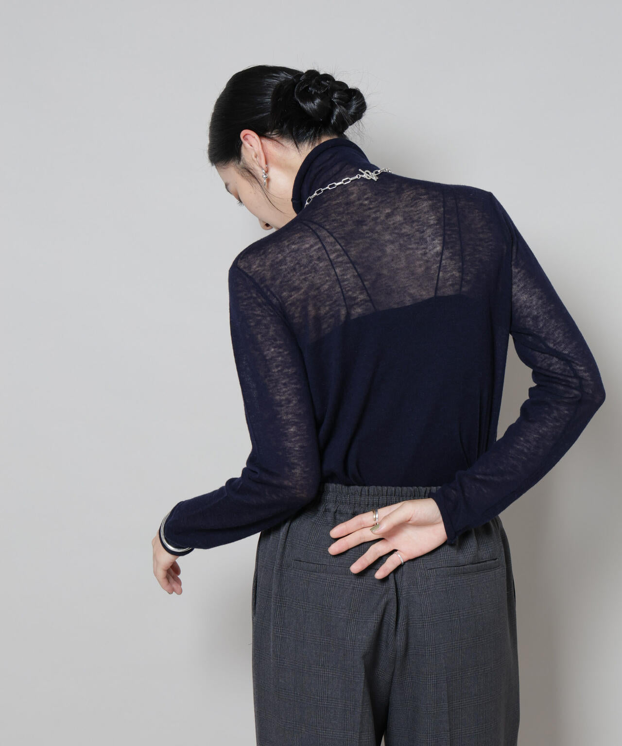 スイビウールタートルネックニットプルオーバー