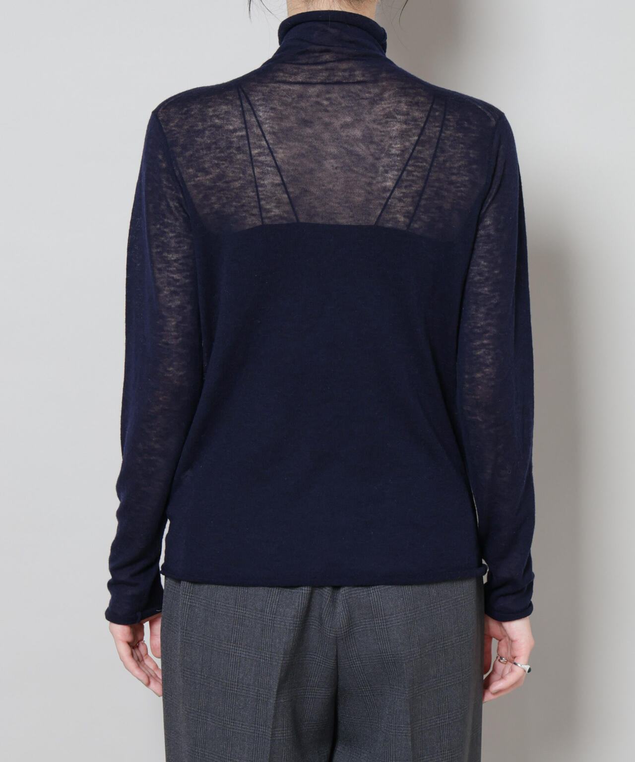 スイビウールタートルネックニットプルオーバー