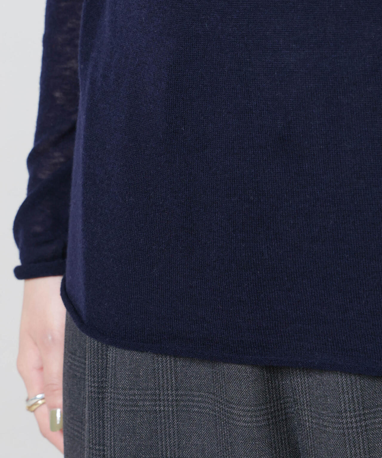 スイビウールタートルネックニットプルオーバー