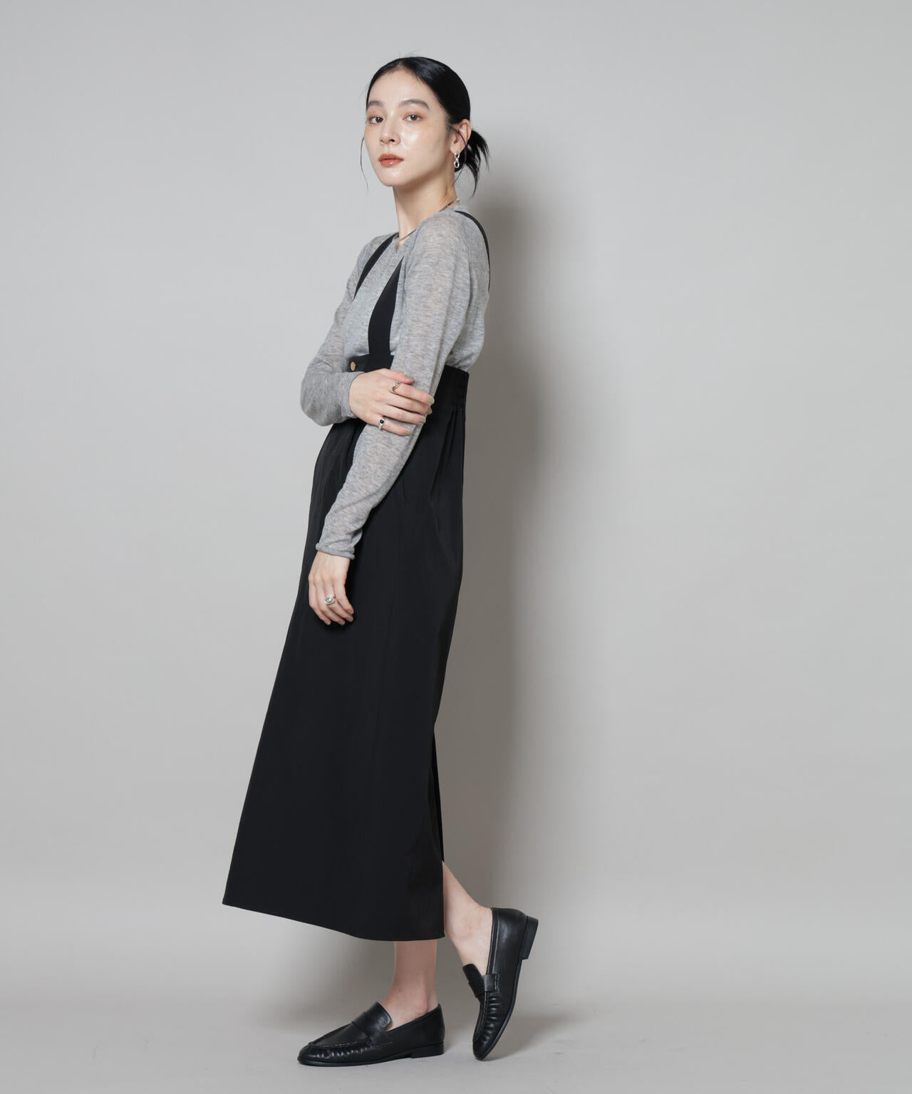 スイビウールクルーネックニットプルオーバー