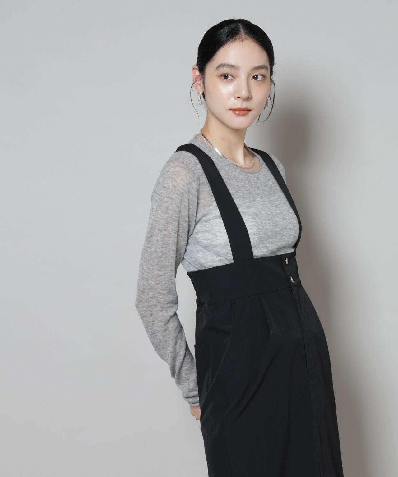 スイビウールクルーネックニットプルオーバー