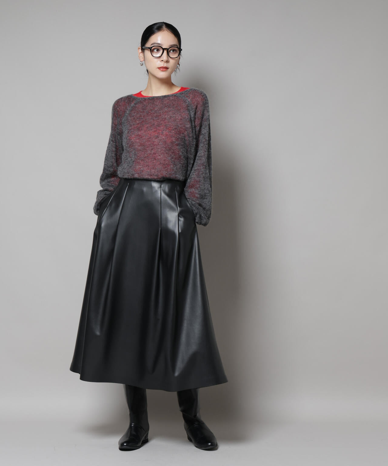 モヘヤ混天竺シアーニット