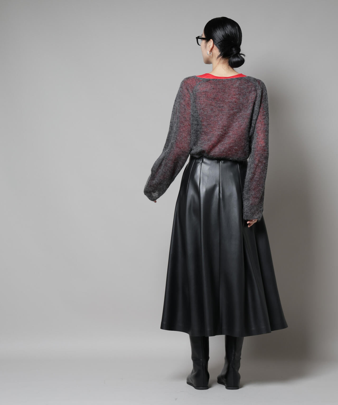 モヘヤ混天竺シアーニット