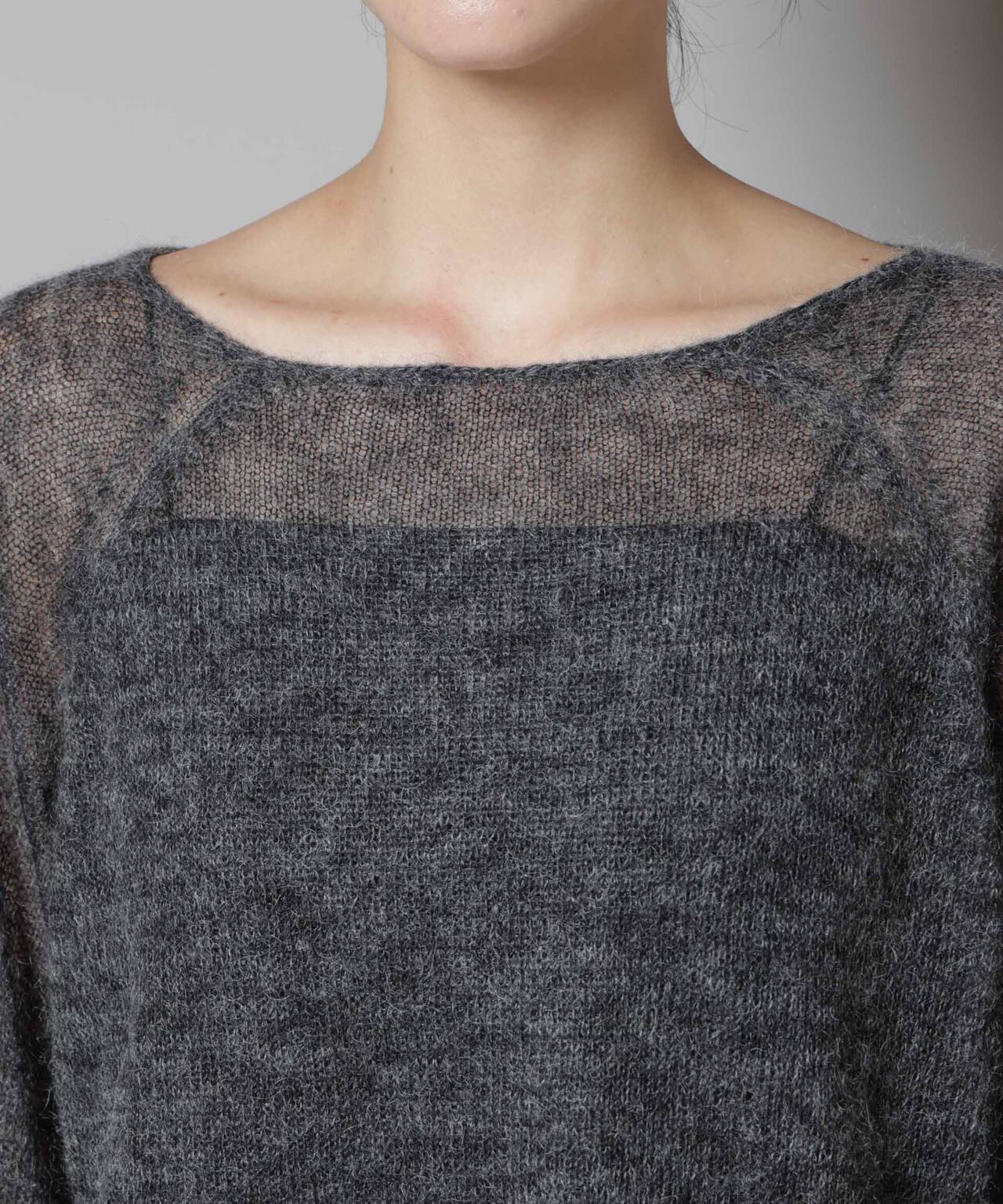 モヘヤ混天竺シアーニット