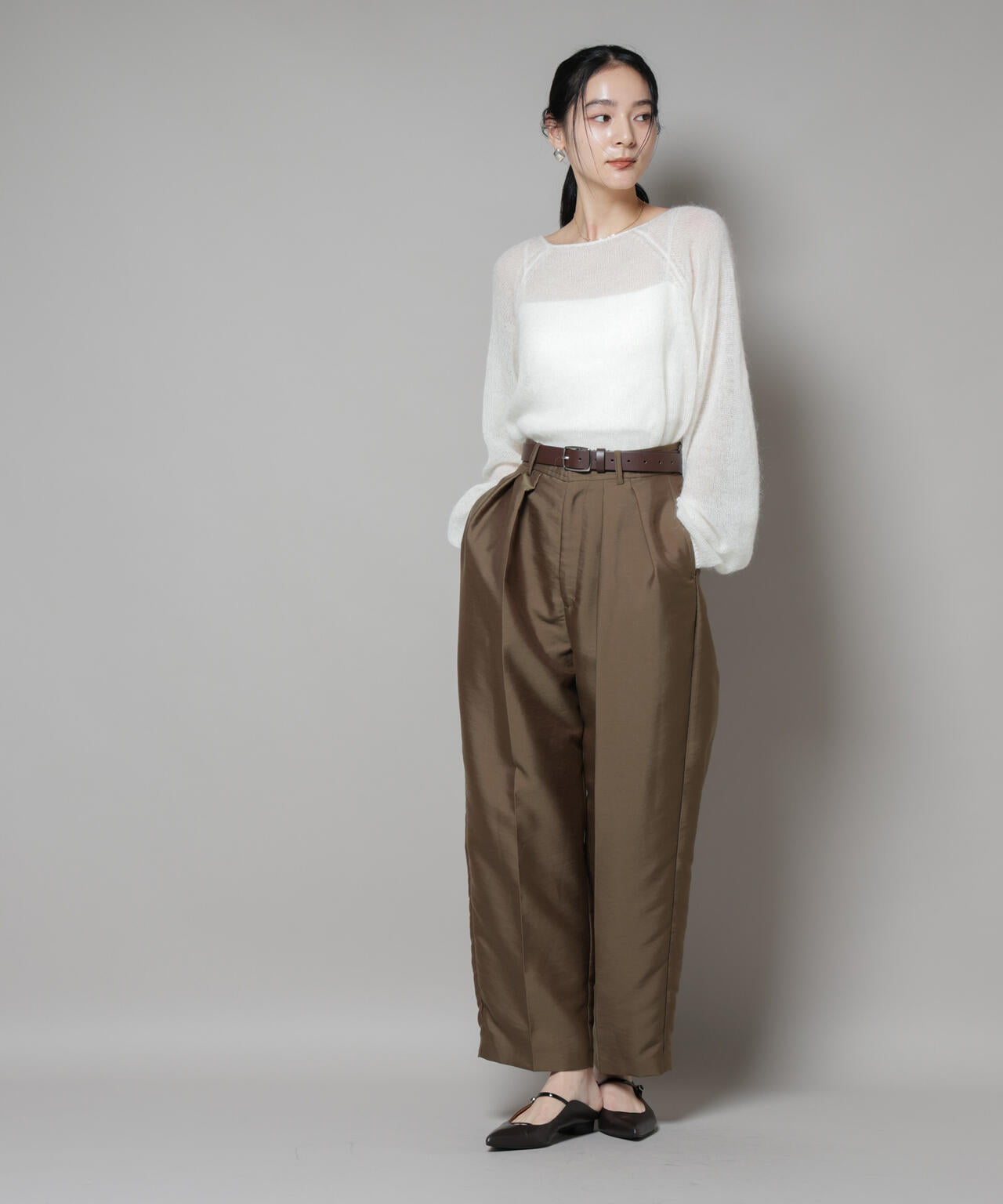 モヘヤ混天竺シアーニット