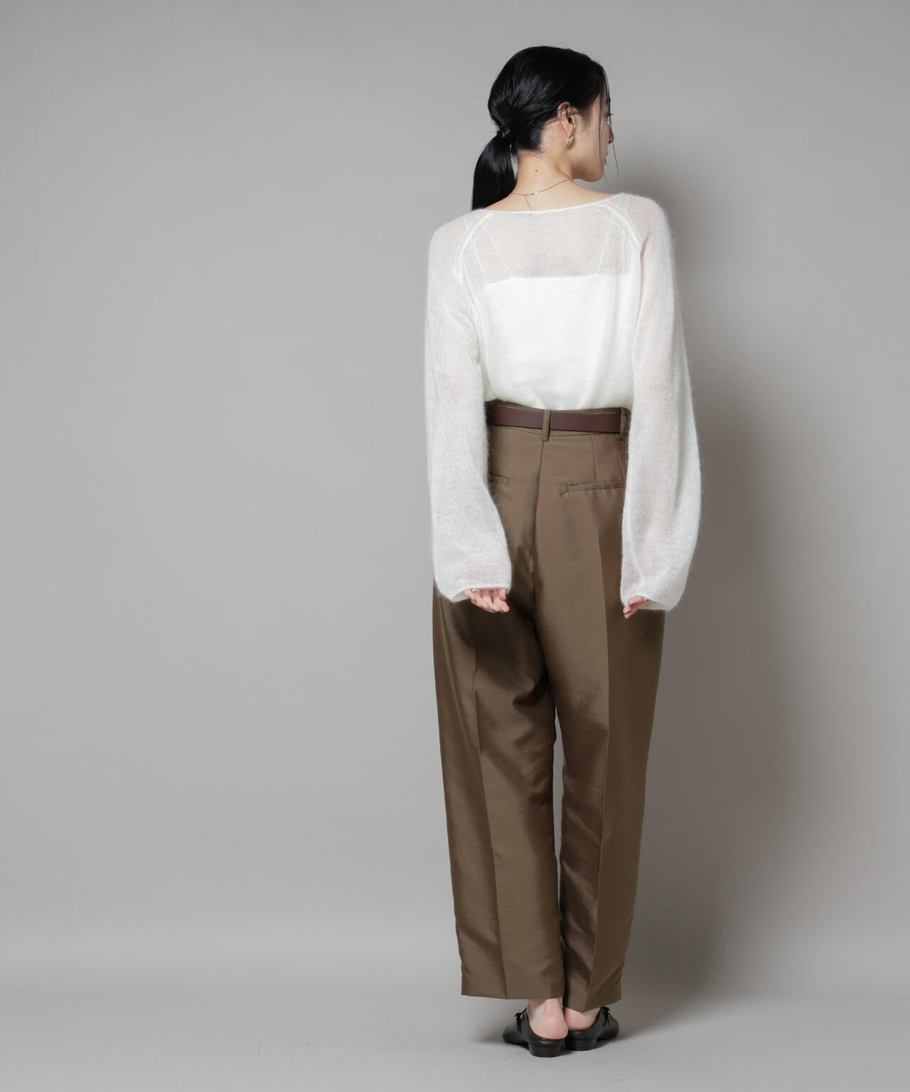 モヘヤ混天竺シアーニット