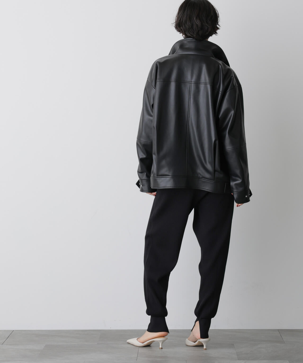 「STEVELOUR」裾リブニットパンツ