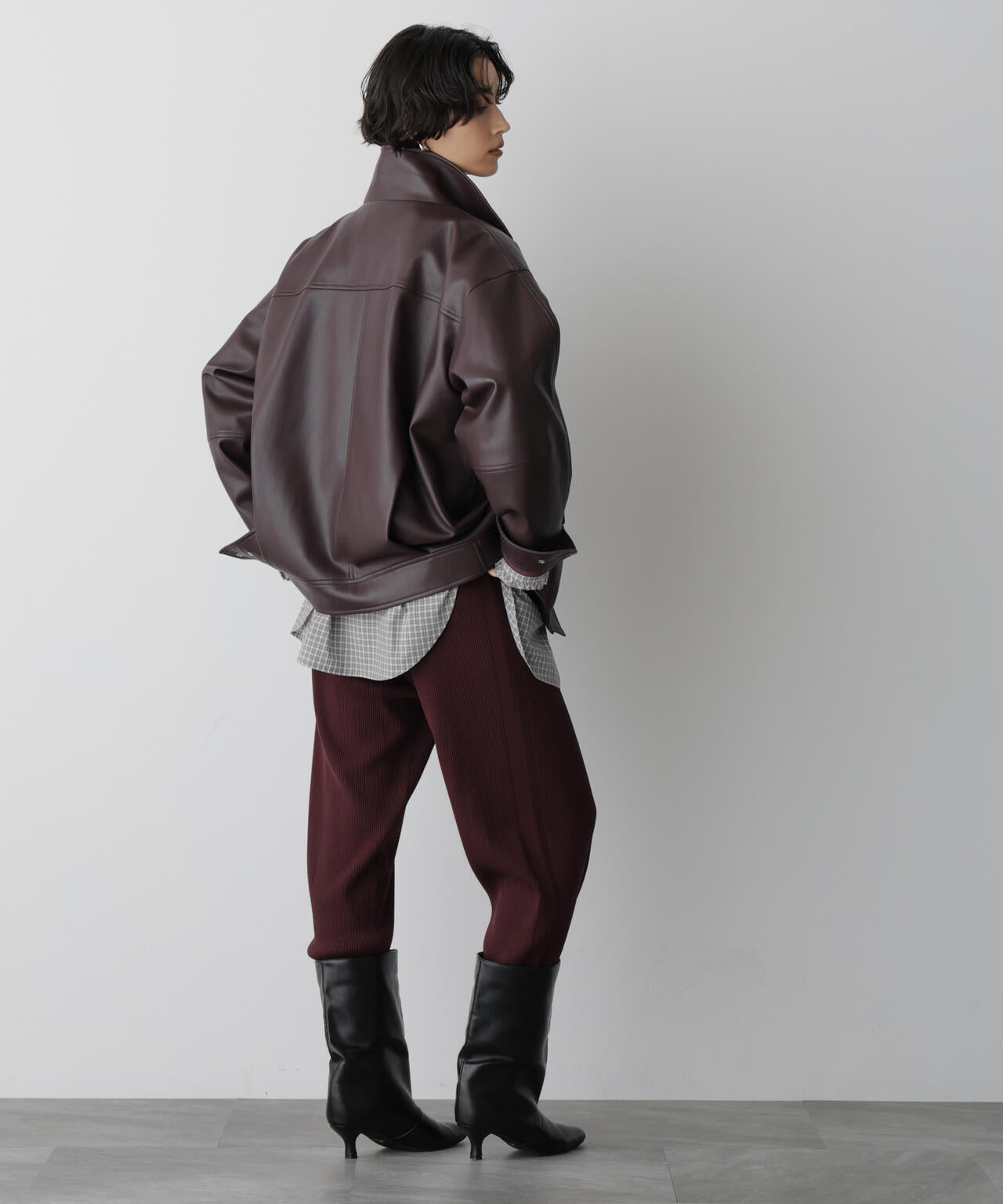 「STEVELOUR」裾リブニットパンツ