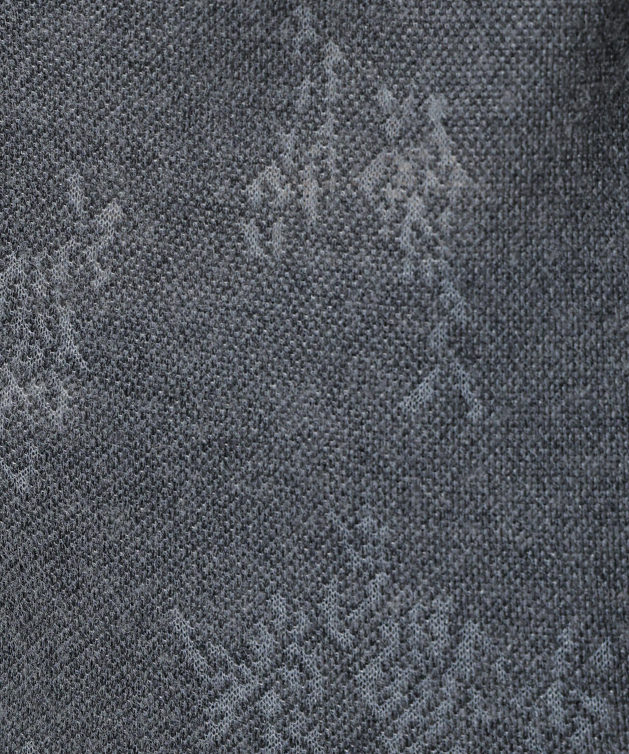 レースジャカード長袖ポロカーディガン