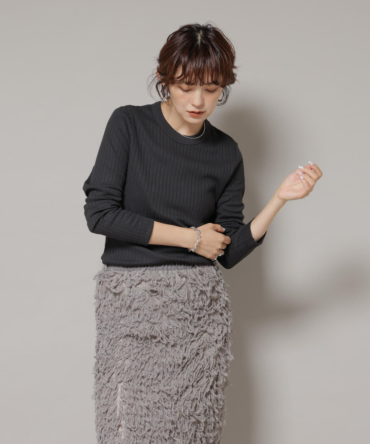 Anti Soaked(R) 汗染み防止リブロンT