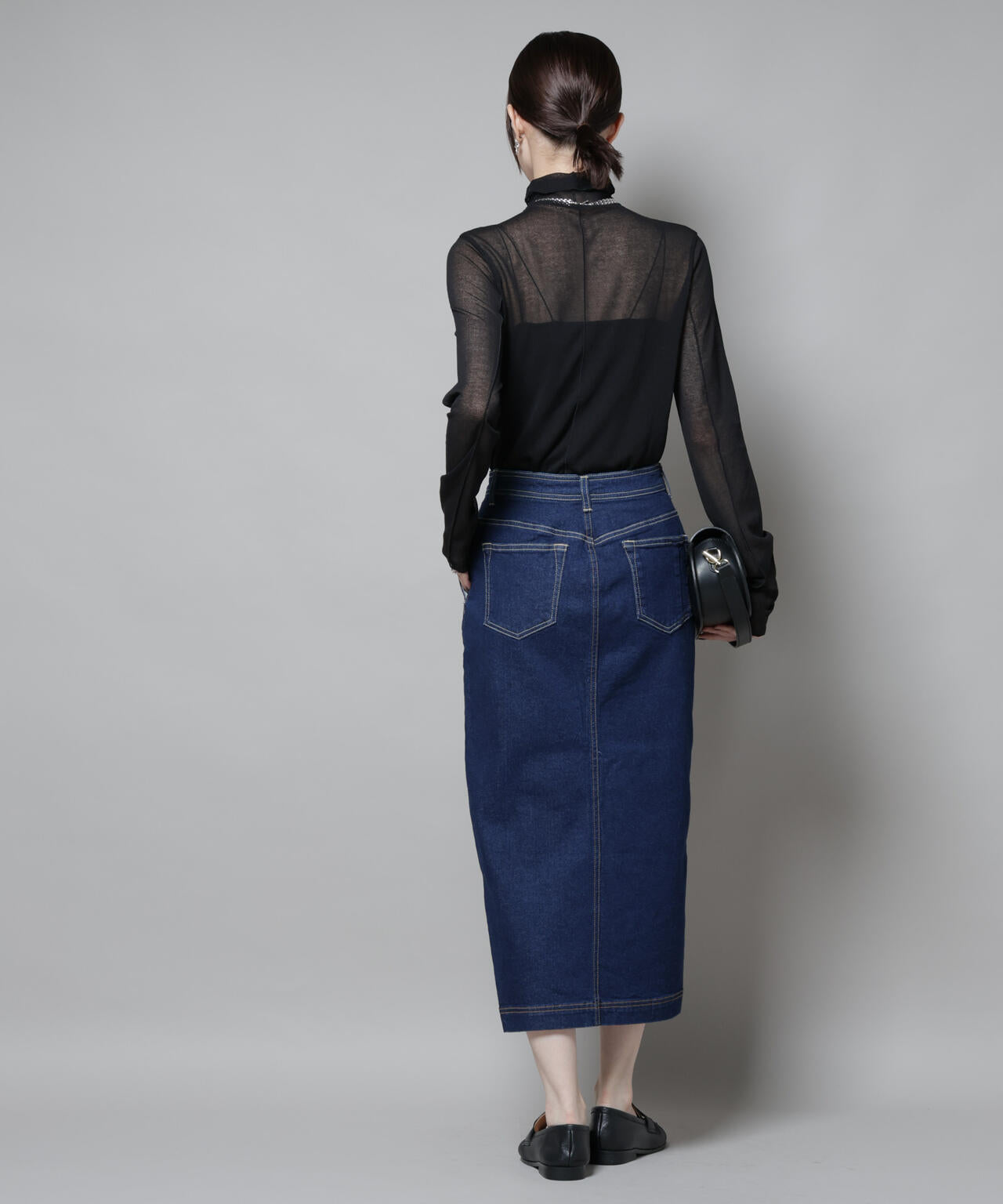 梨地シアータートルカットトップス