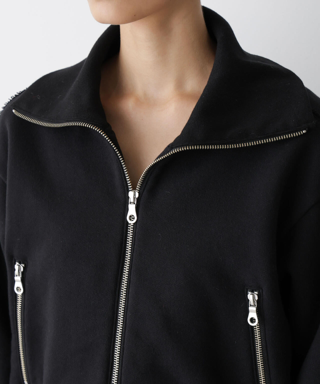 「STEVELOUR」コンパクトダブルジップスウェット