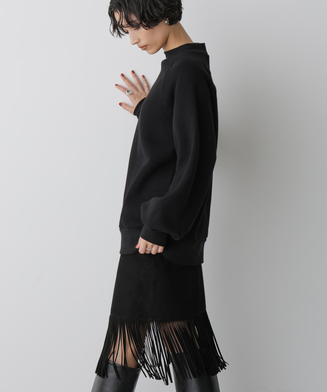 「STEVELOUR」フラッフィースタンドプルオーバー