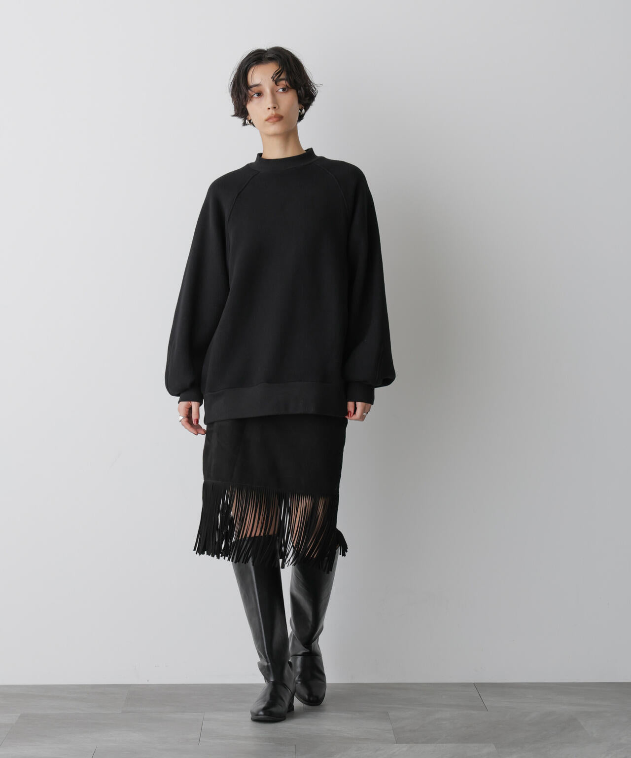 「STEVELOUR」フラッフィースタンドプルオーバー