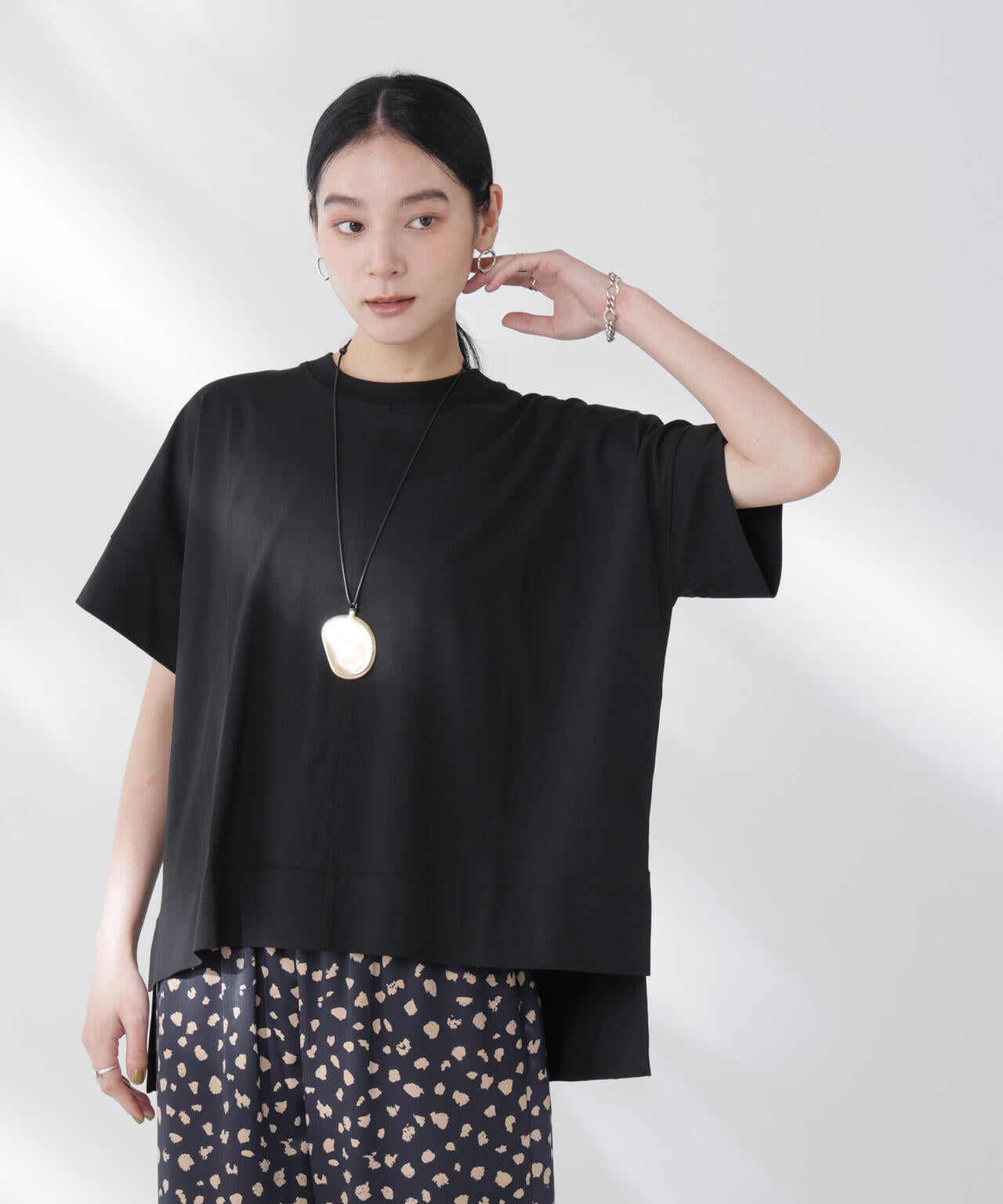 NANOFINE強撚コットンワイドTシャツ