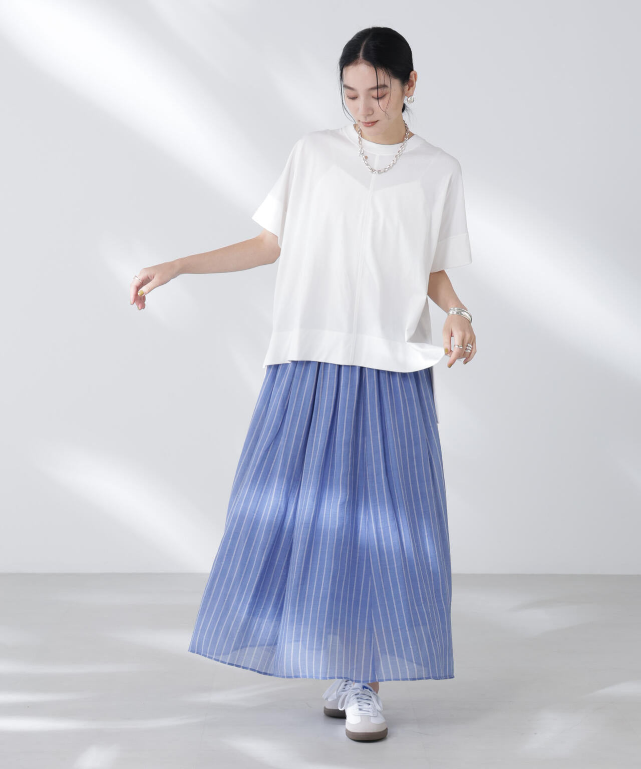 NANOFINE強撚コットンワイドTシャツ