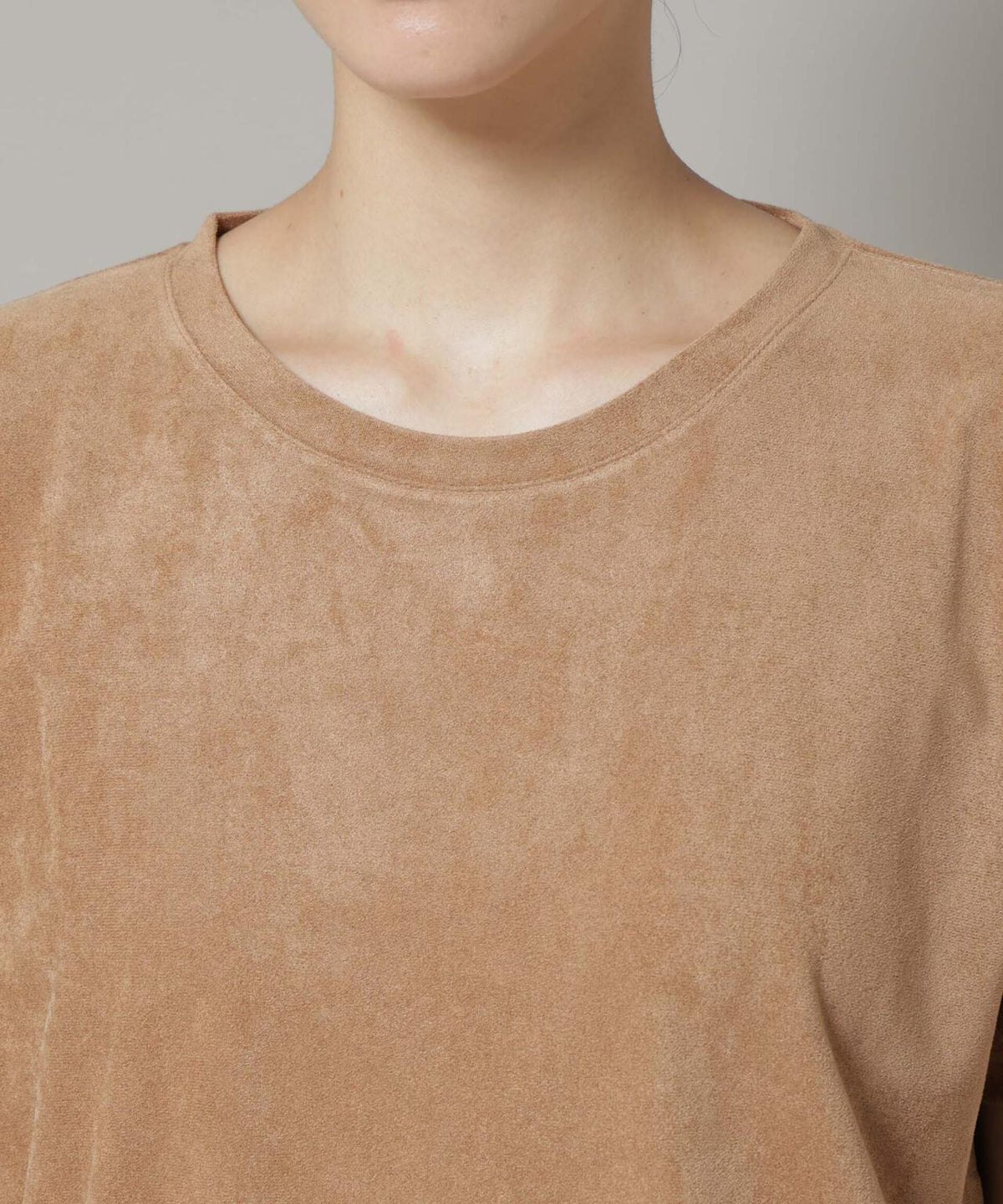 フェイクスエードTシャツ