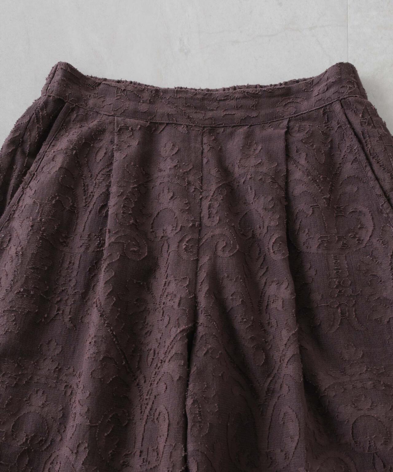 made in india カットワークジャカードパンツ(セットアップ可)