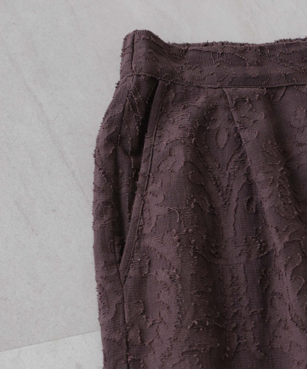 made in india カットワークジャカードパンツ(セットアップ可)