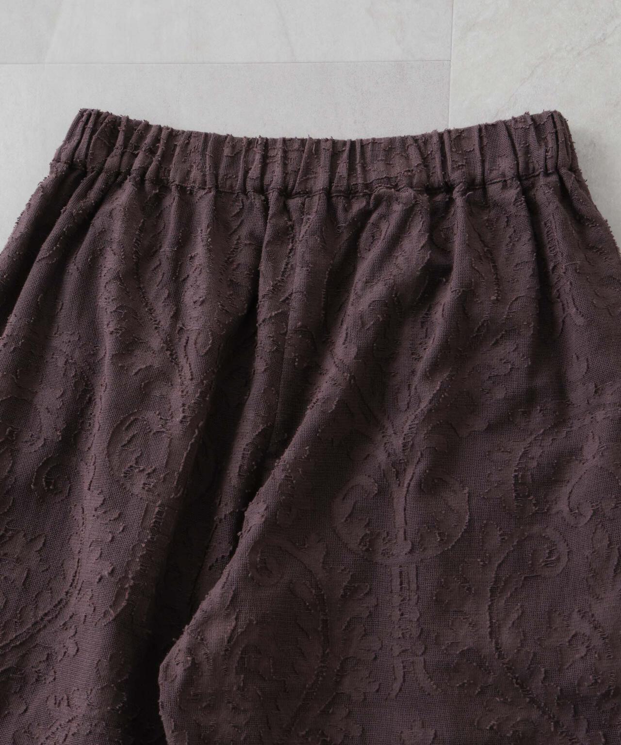 made in india カットワークジャカードパンツ(セットアップ可)