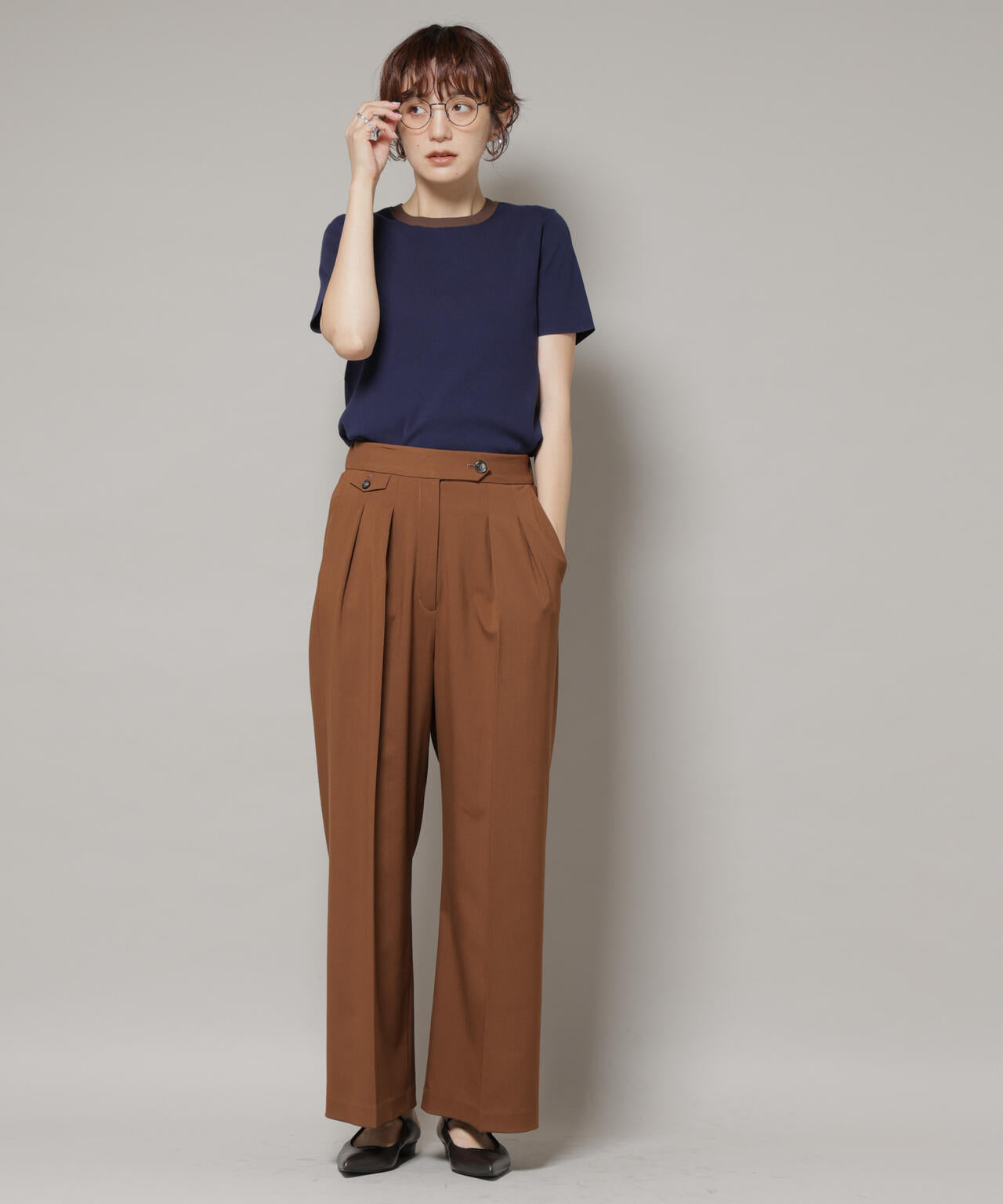 ドライウェザーストレッチ2タックワイドパンツ(セットアップ可)