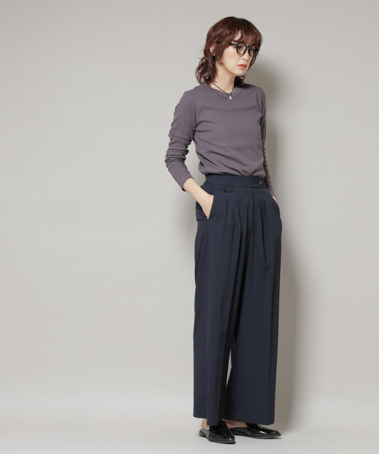 ドライウェザーストレッチ2タックワイドパンツ(セットアップ可)