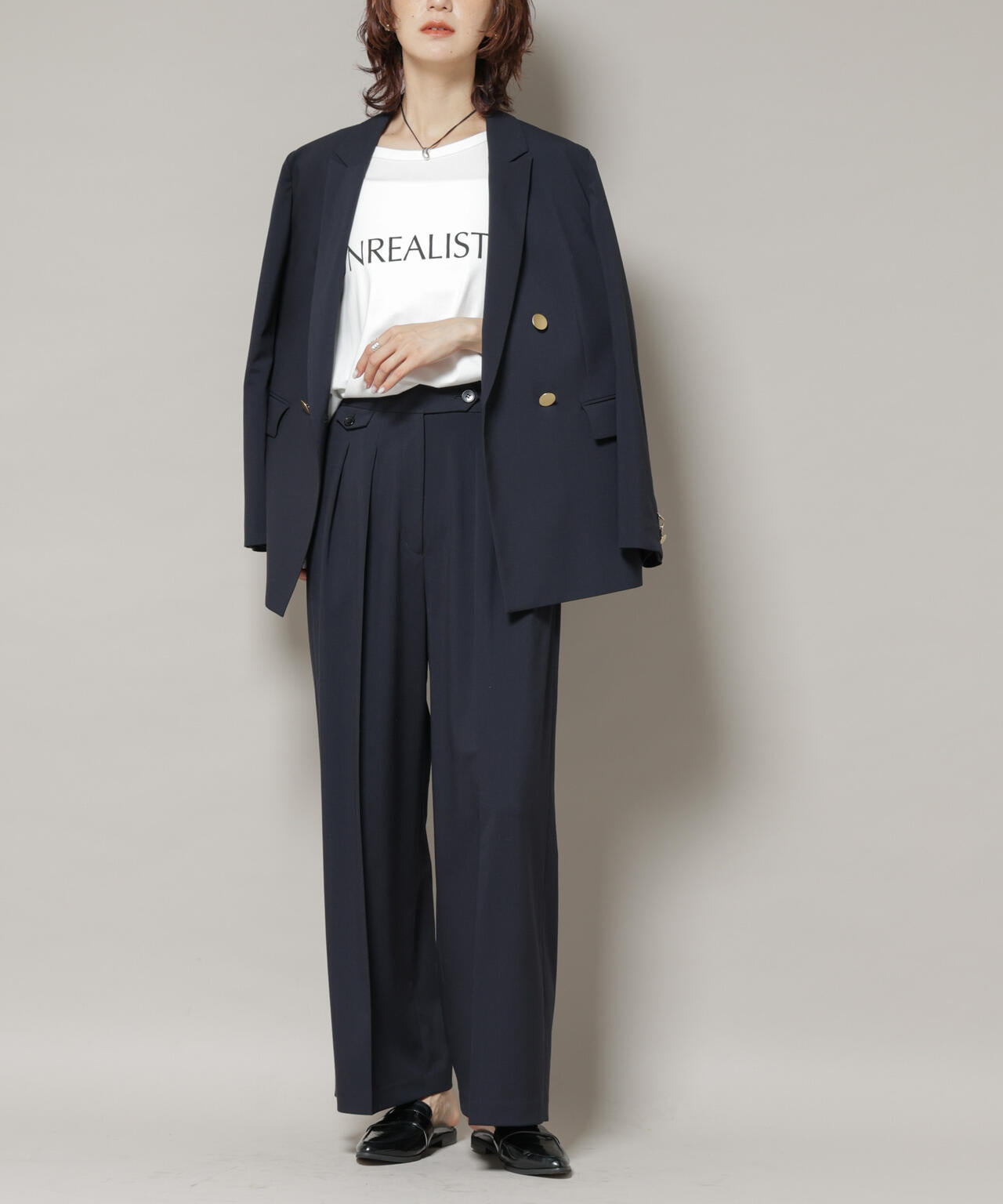 ドライウェザーストレッチ2タックワイドパンツ(セットアップ可)