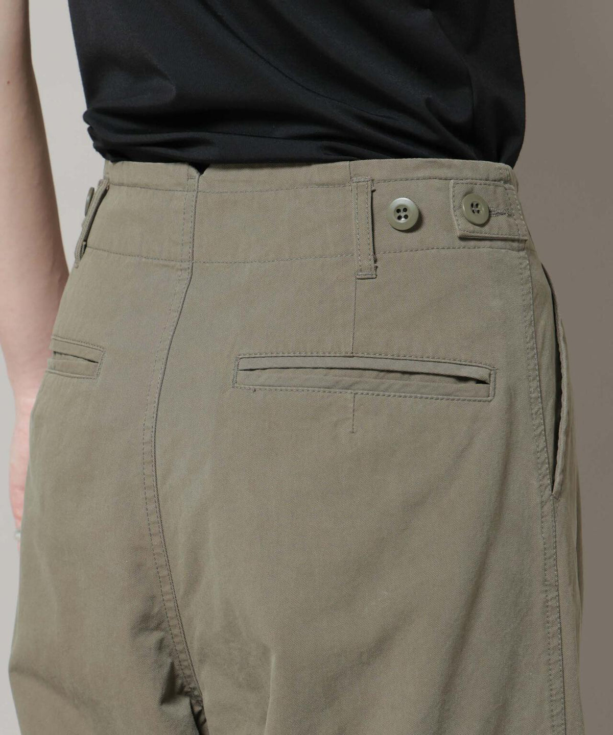 サイドポケットワイドチノパンツ