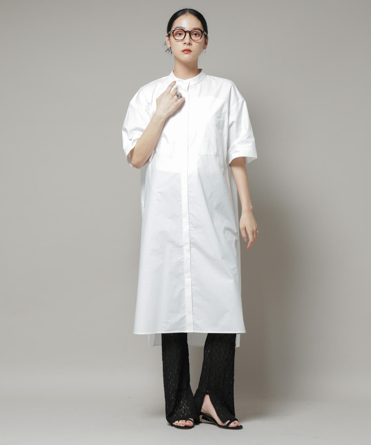 レースフレアレギンスパンツ