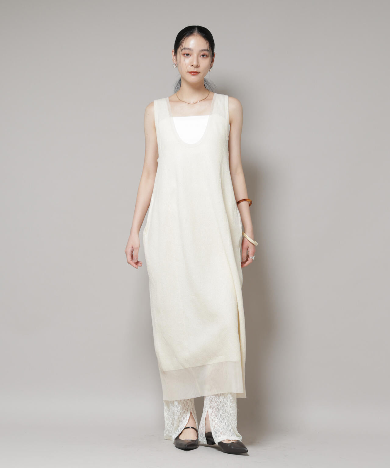 レースフレアレギンスパンツ