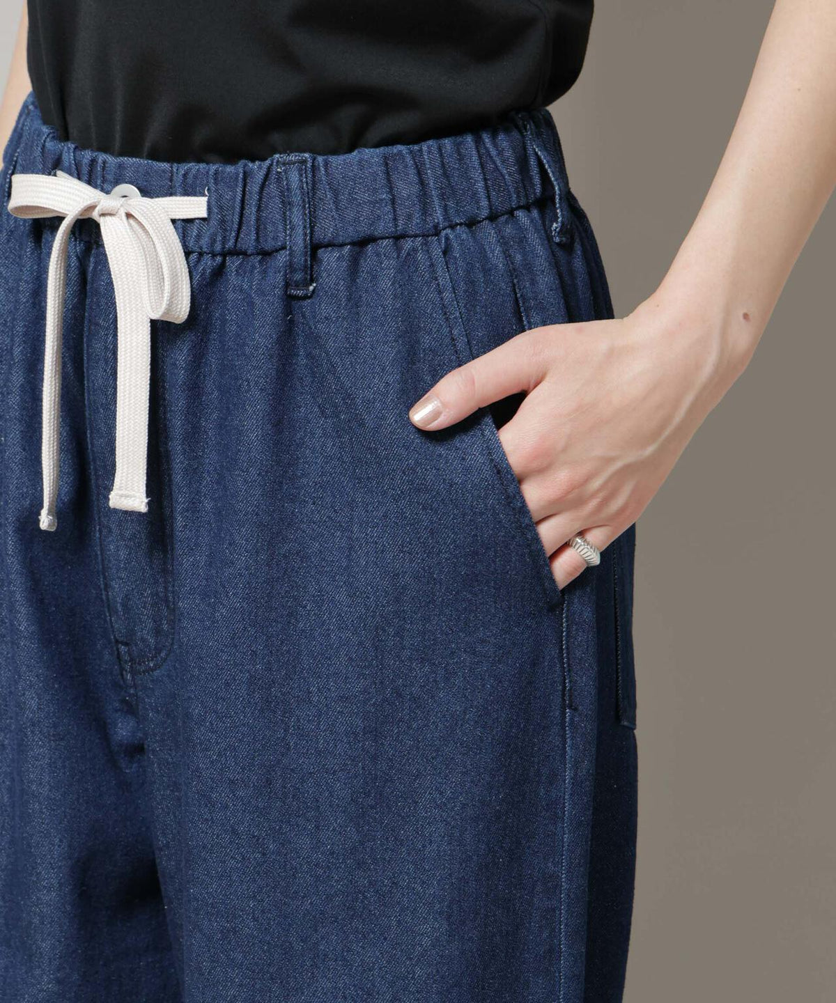 ドロストデニムパンツ(セットアップ可)