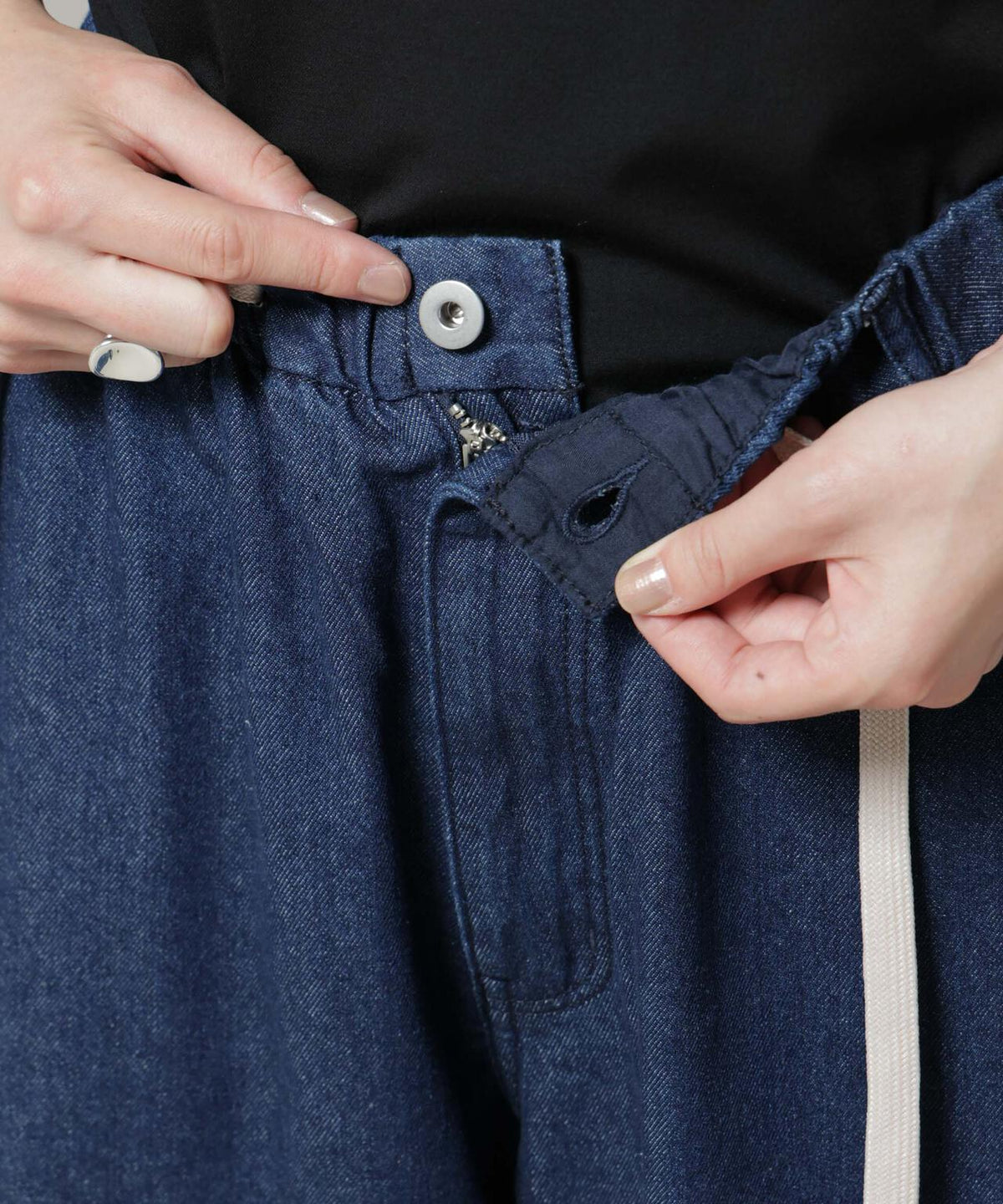 ドロストデニムパンツ(セットアップ可)