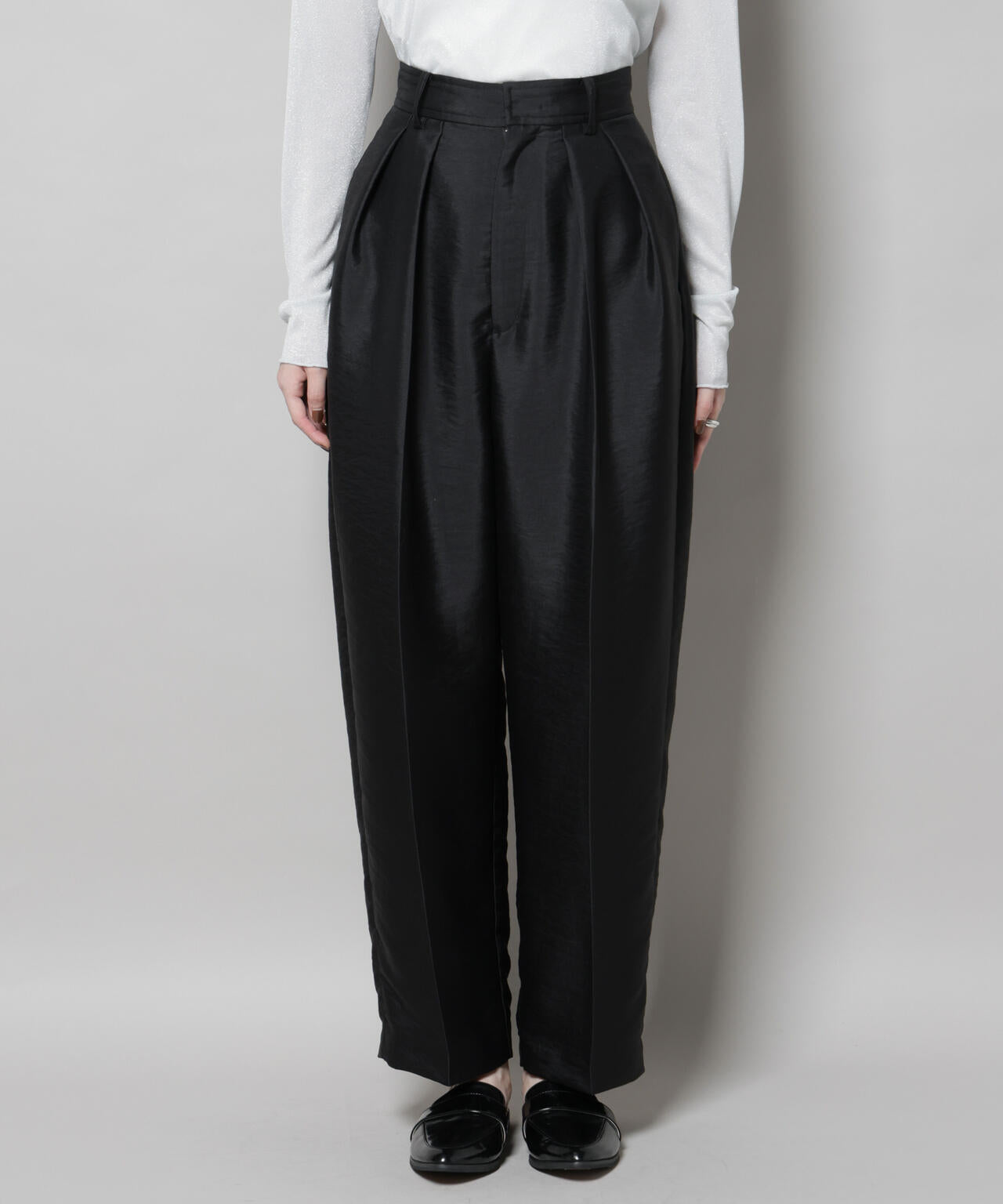 ツイルウェーブタックバレルパンツ