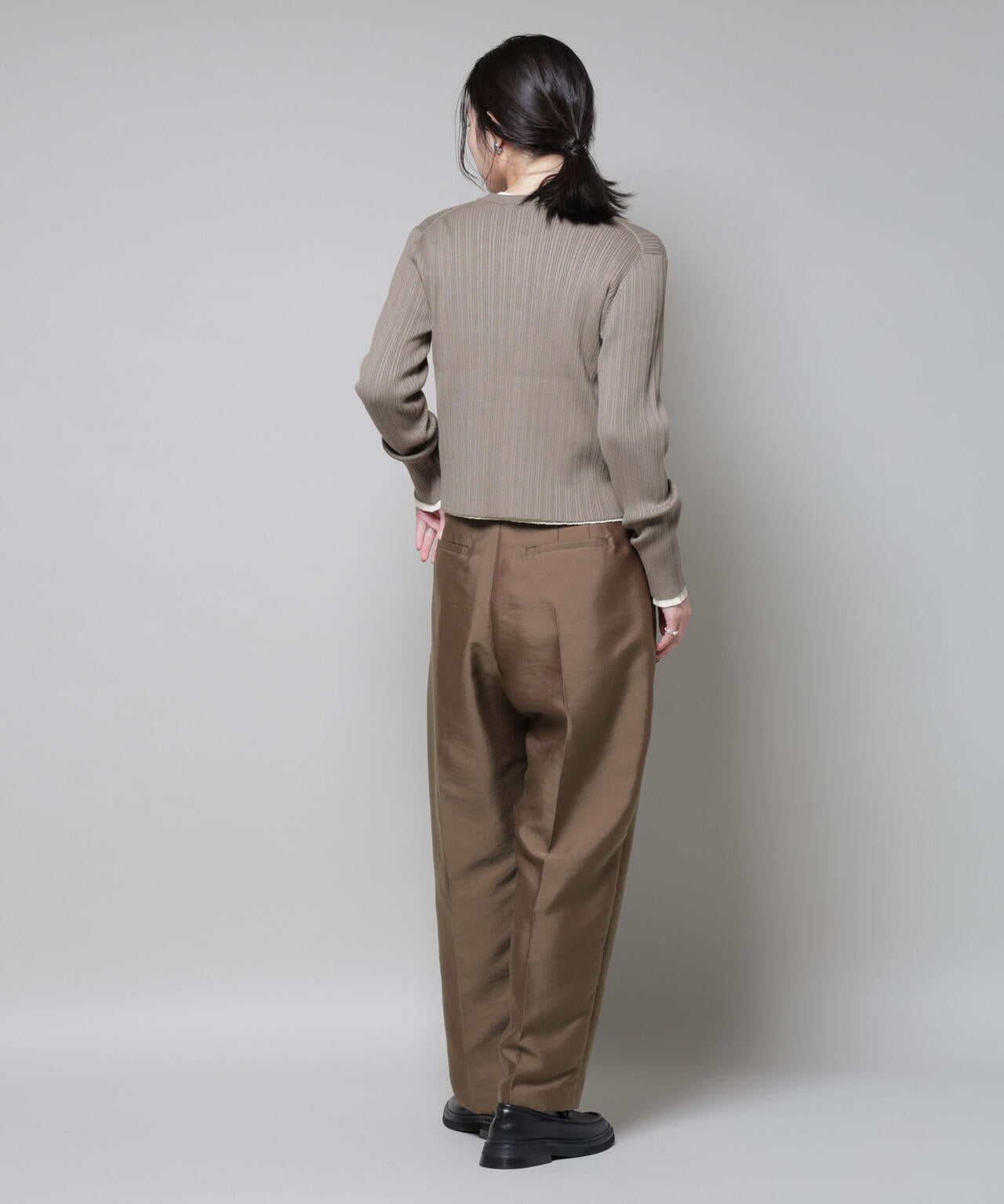 ツイルウェーブタックバレルパンツ