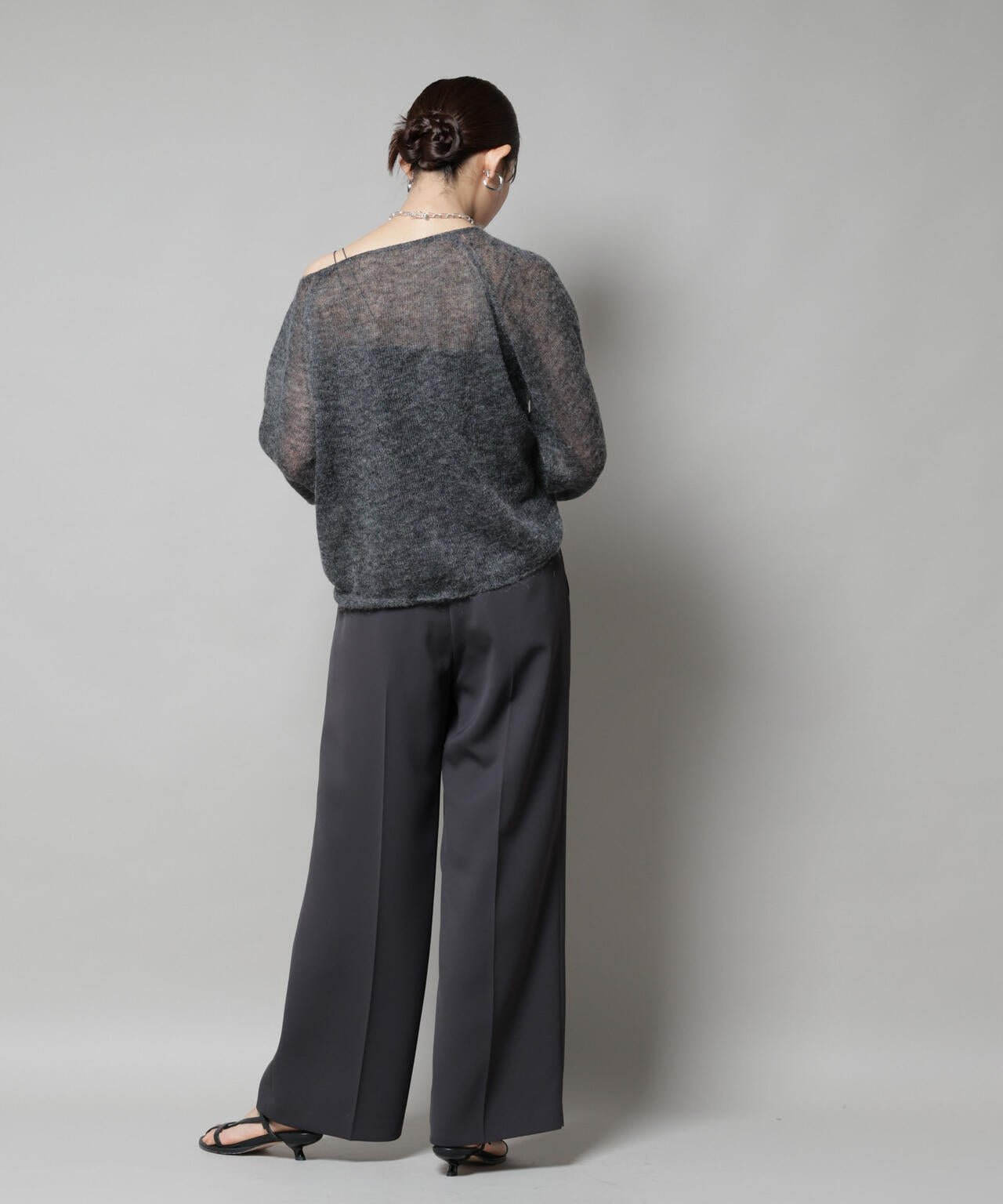 ツイルワイドスラックス