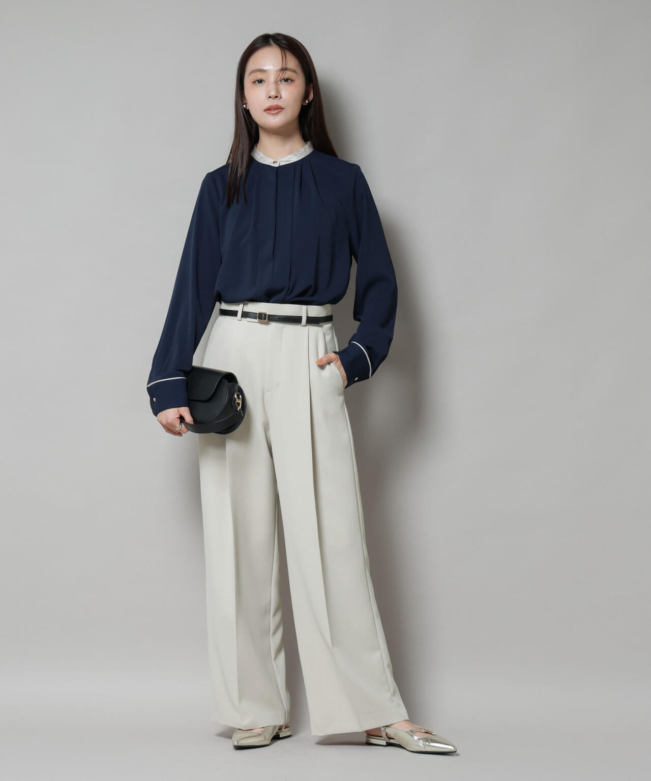 ツイルワイドスラックス