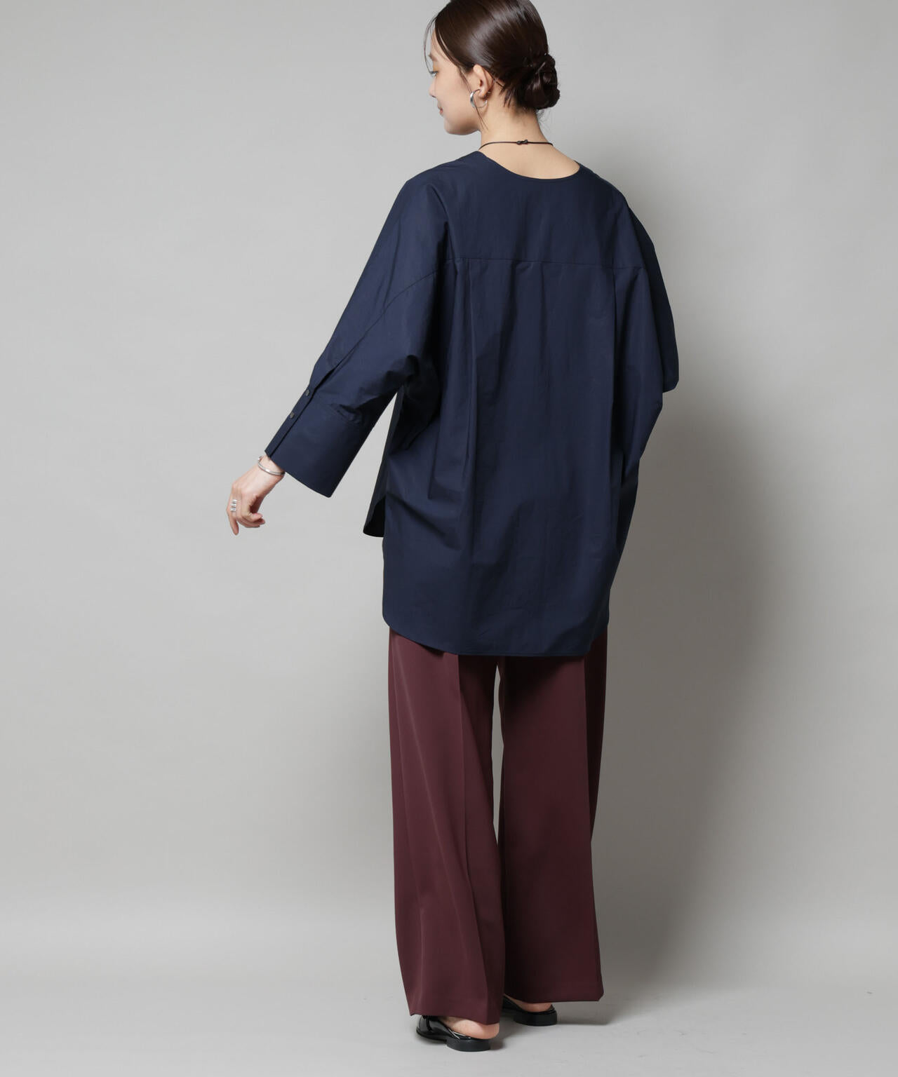 ツイルワイドスラックス