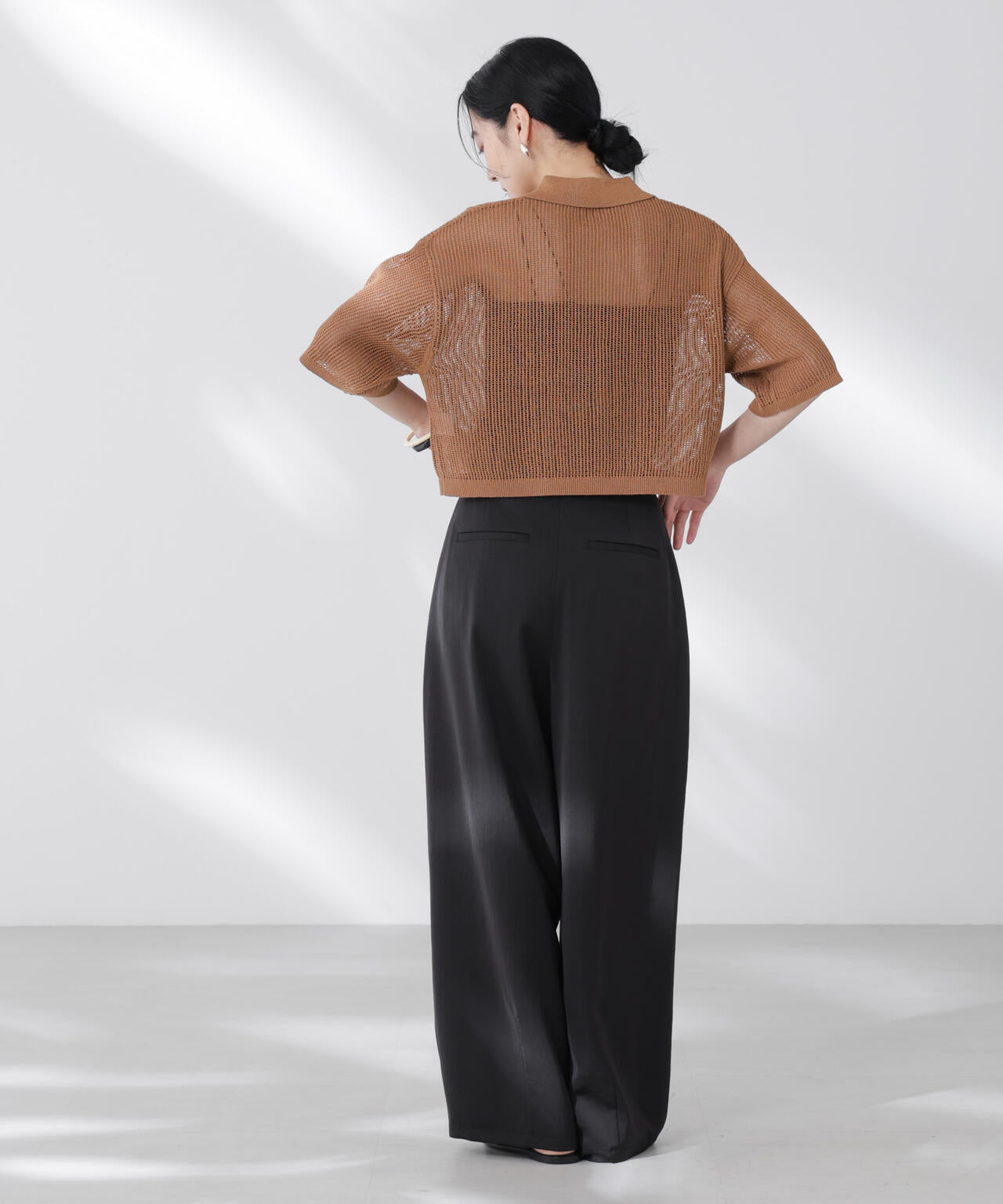 ダルサテンカーブタックパンツ