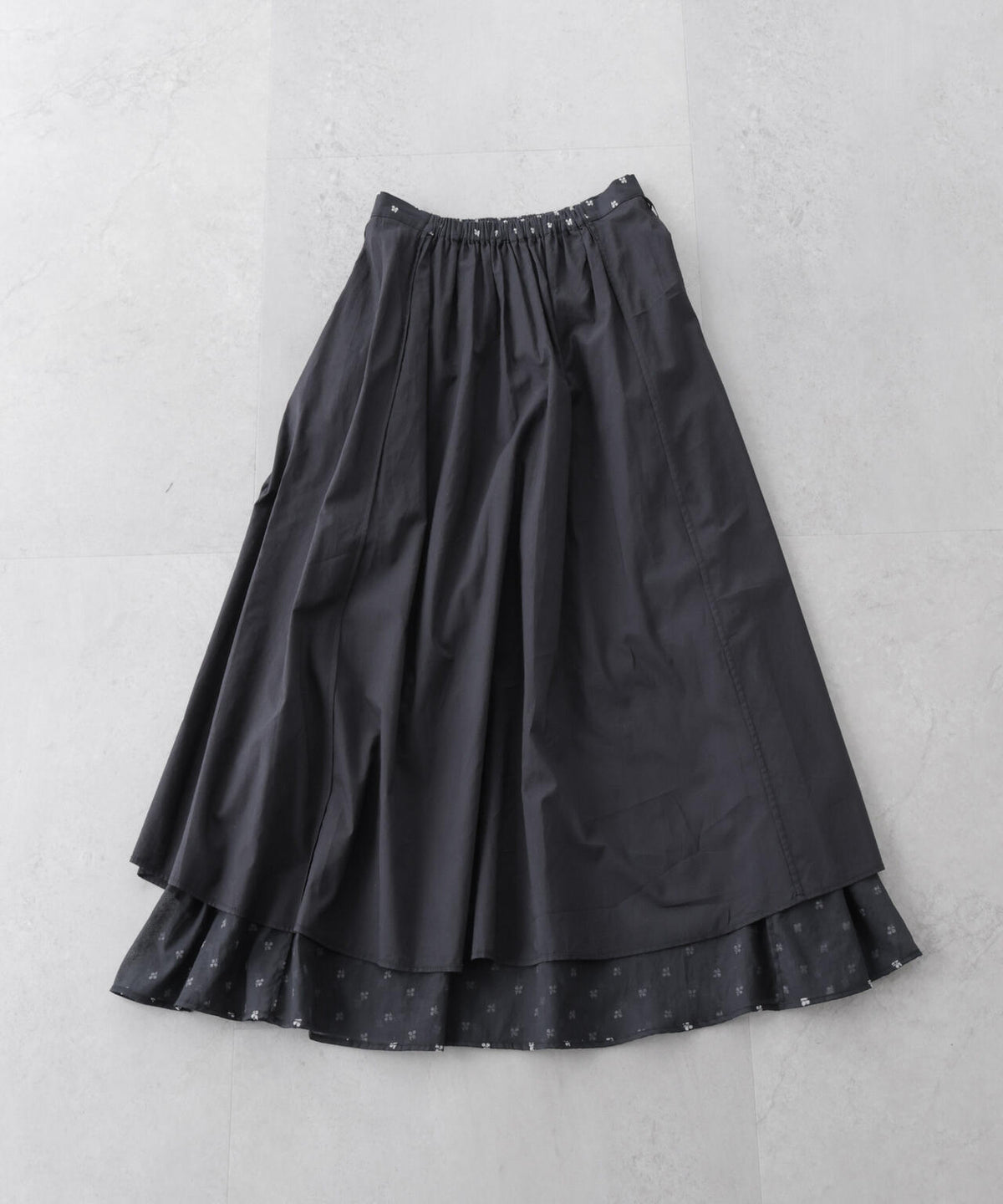 made in india コットンフロッキーフラワースカート